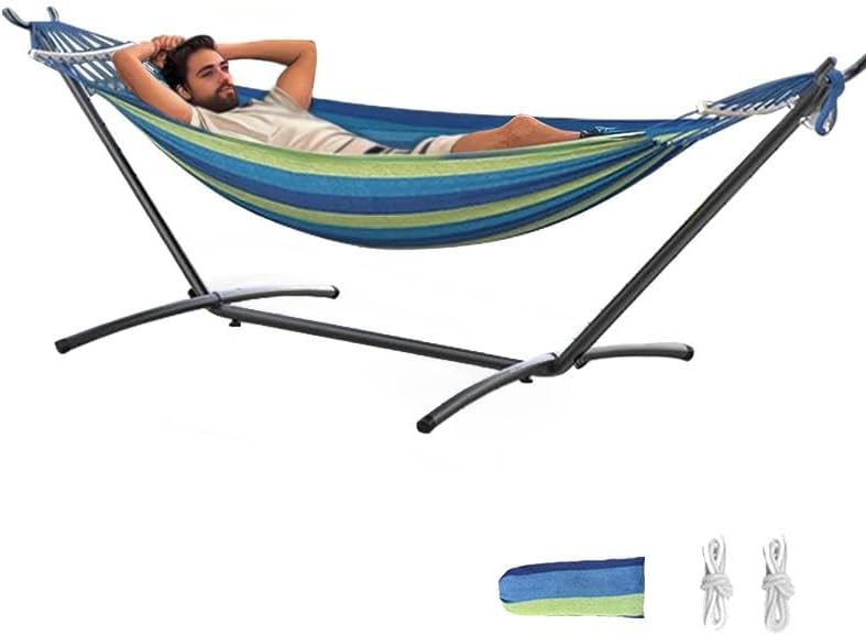 Blue Anti-Rollover Hammock Set
