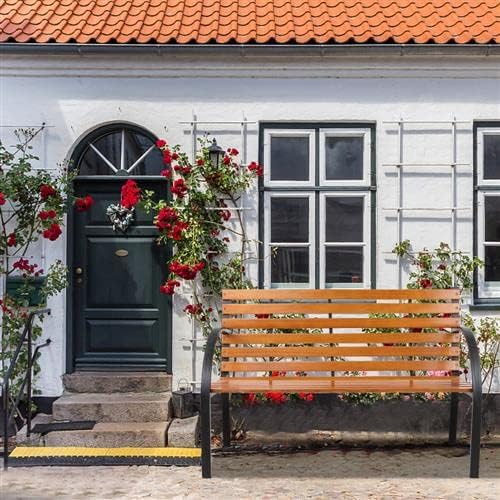Steel Frame Outdoor Garden Bench
