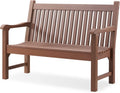 Brown Weatherproof Two Seat Bench