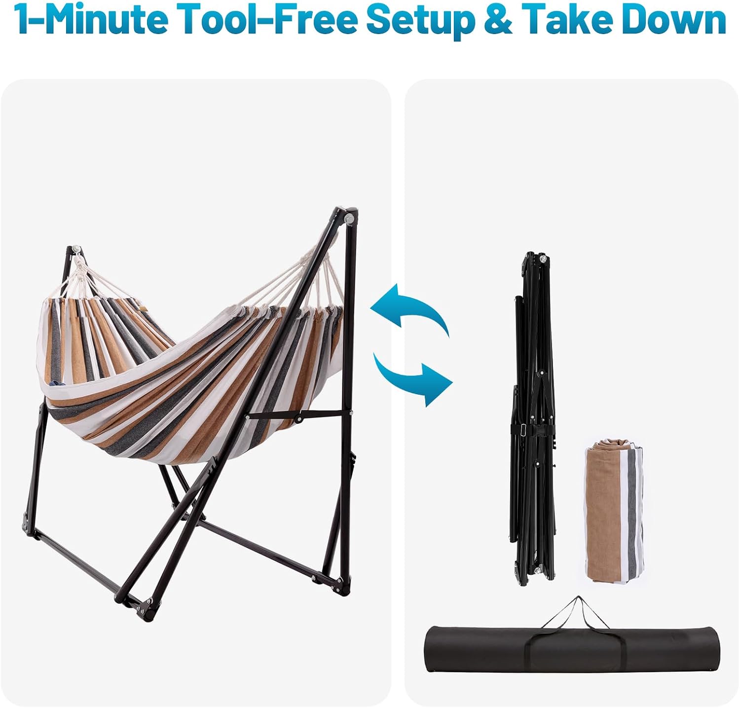 Adjustable Portable Hammock Stand Set