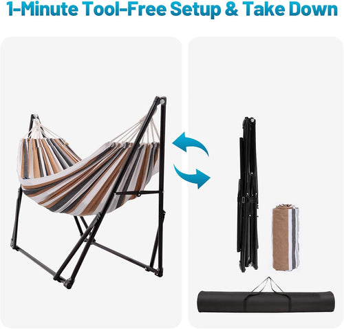 Adjustable Portable Hammock Stand Set