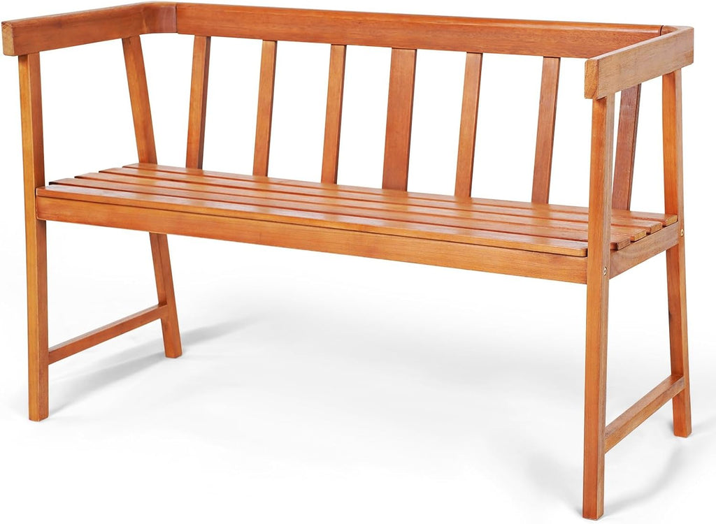 Eucalyptus Wood Two Seat Bench