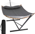 Gray Curved Bar Hammock Set