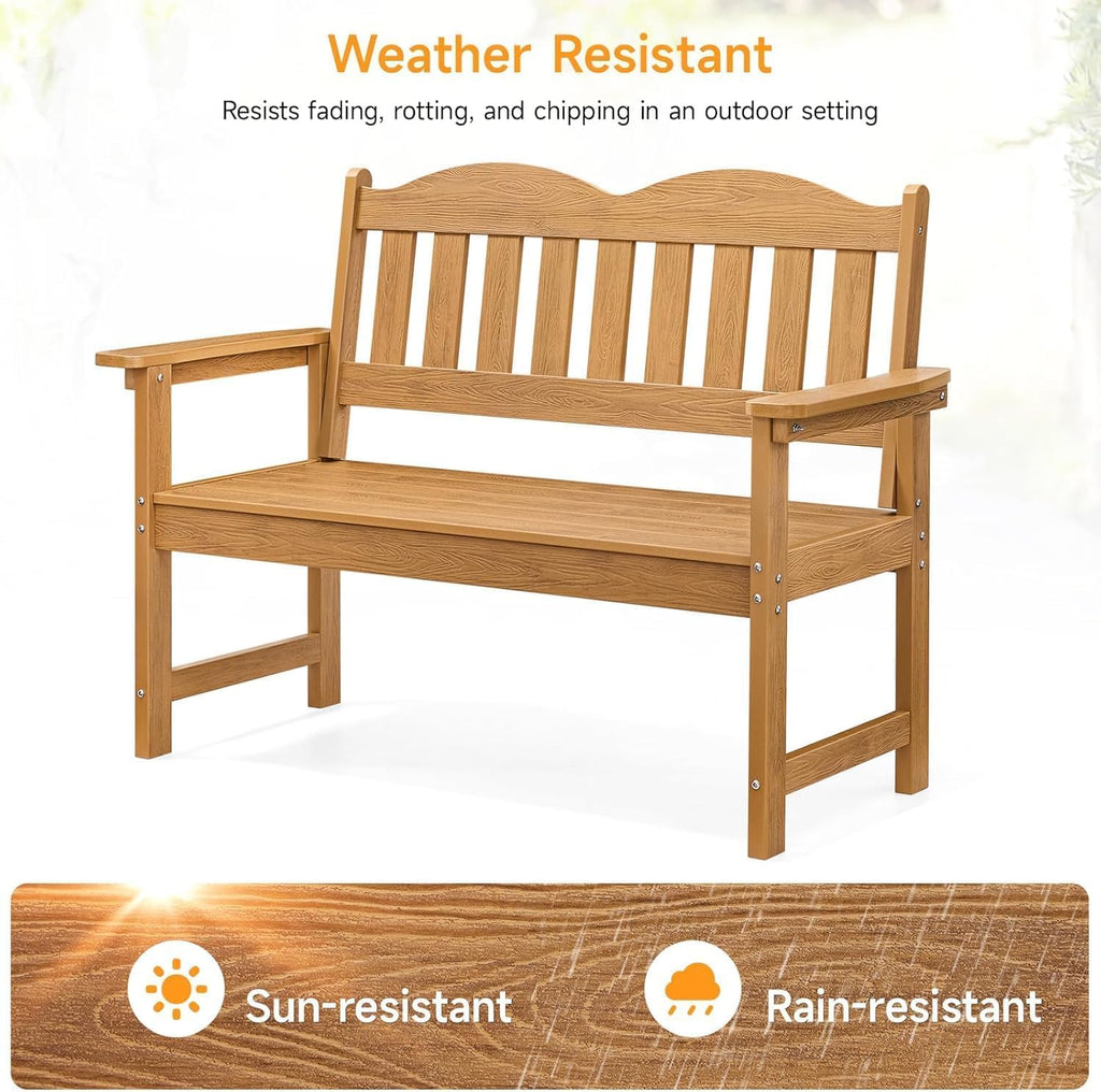 Poly Lumber Two Seat Patio Bench