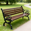 Wooden Slatted Outdoor Garden Bench