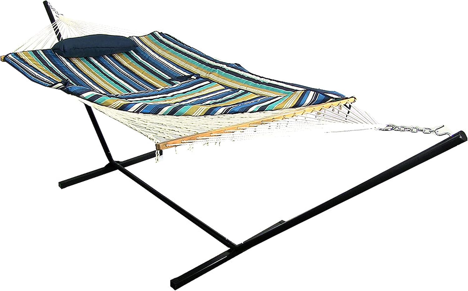 Steel Frame Rope Hammock Set