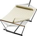 Dual Hammock Stand With Pillow