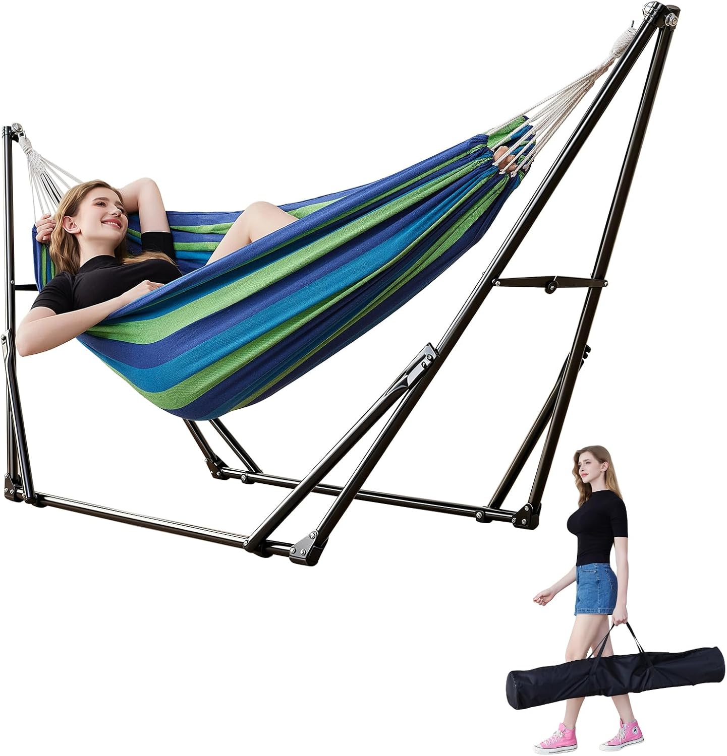 Adjustable Portable Hammock Stand Set