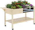 Wheeled Self-Watering Planter Box