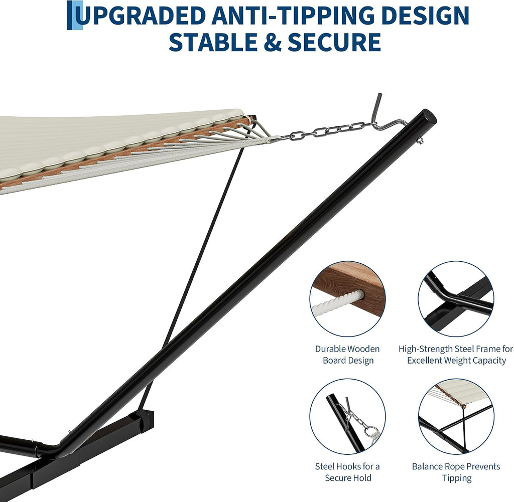 Dual Hammock Stand With Pillow
