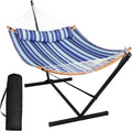 Blue Stripe Double Hammock Set