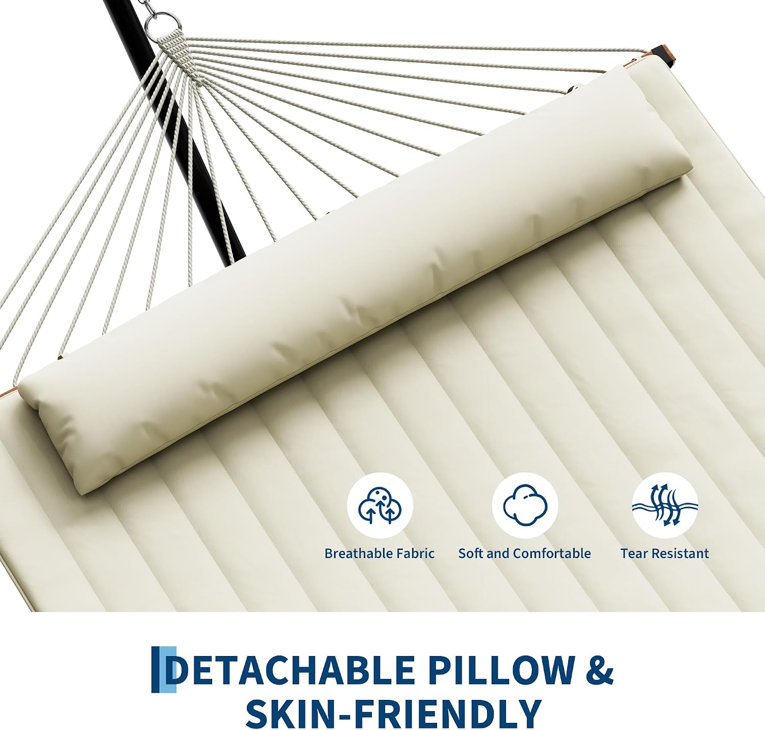 Dual Hammock Stand With Pillow