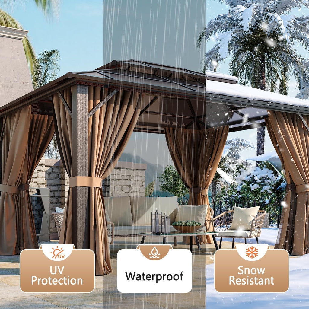 Hardtop Aluminum Outdoor Gazebo