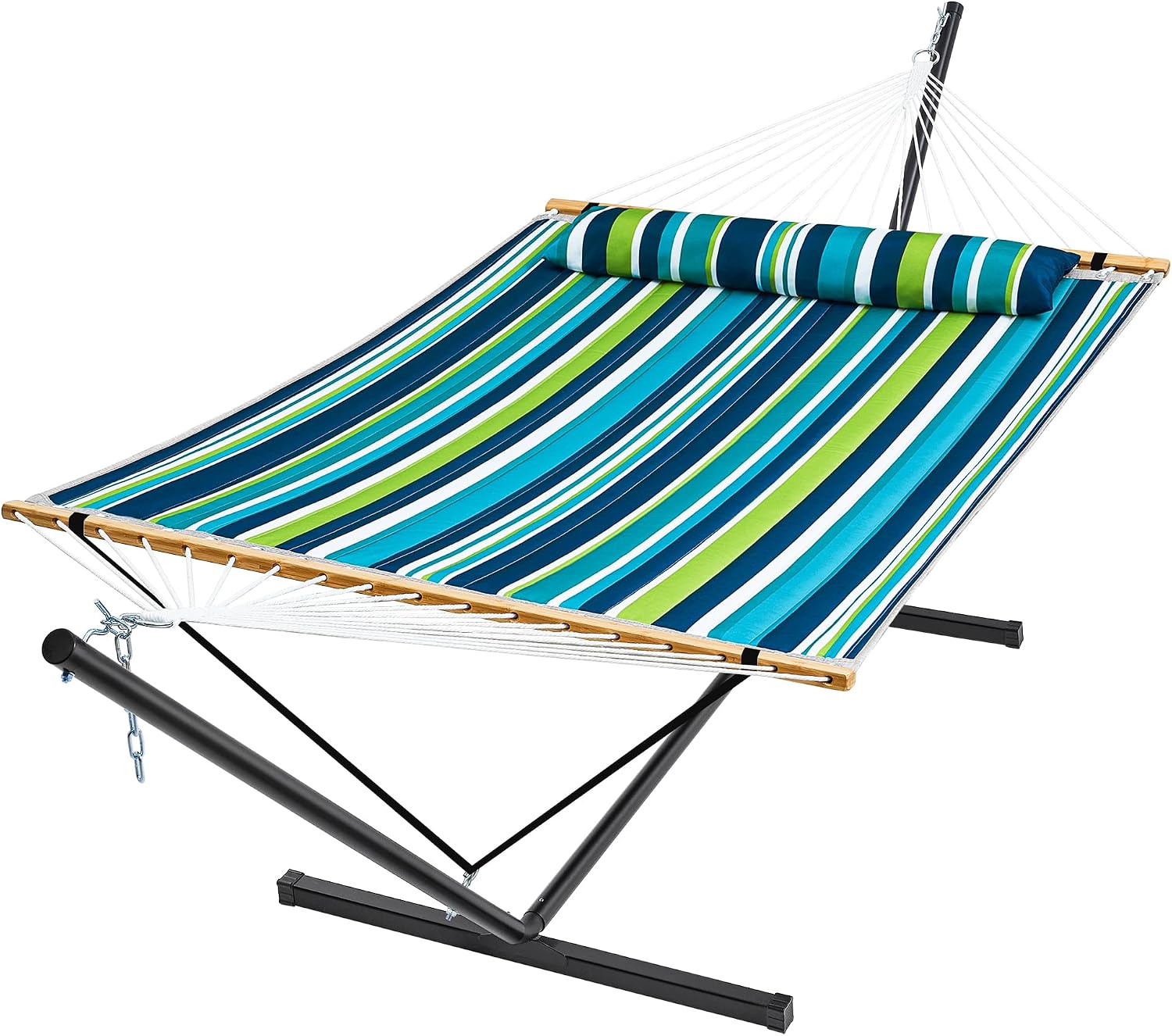 Dual Quilted Hammock Stand Set