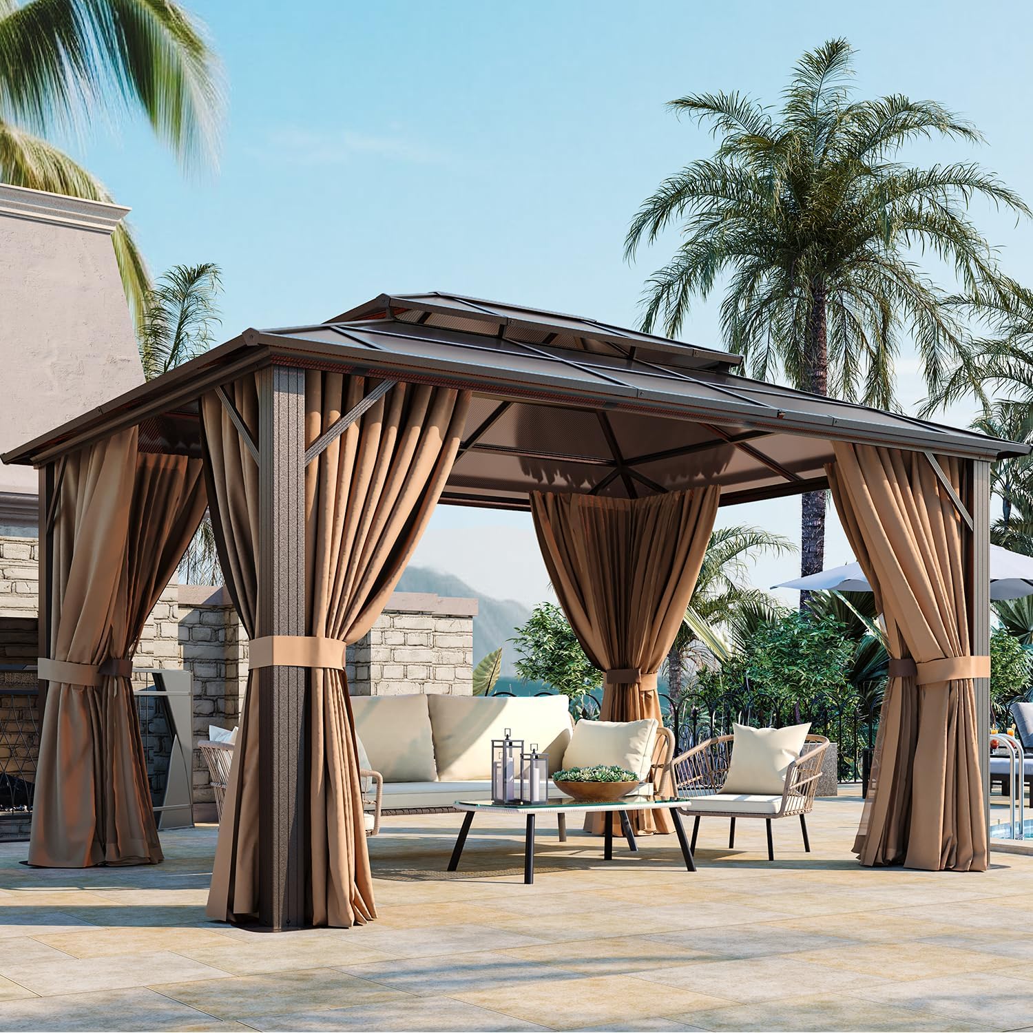 Hardtop Aluminum Outdoor Gazebo
