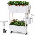 Two-Tier Wheeled Self-Water Planter