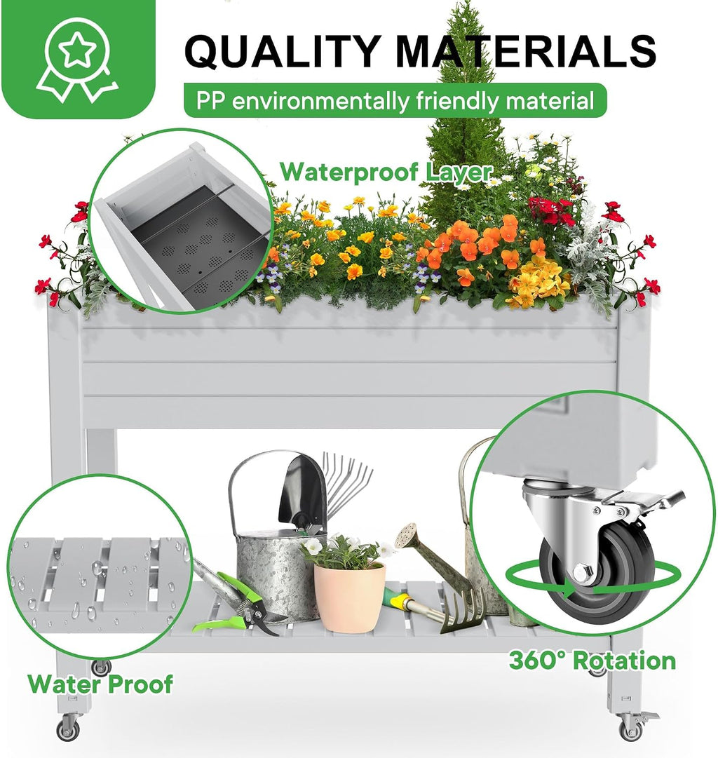 Tall Self-Watering Planter Box