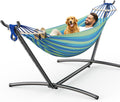 Blue Anti-Rollover Hammock Set